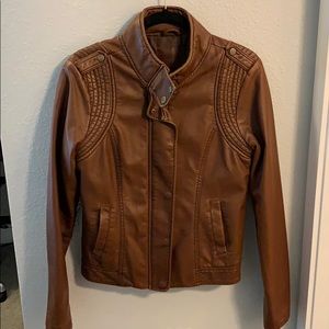 Brown Aeropostale Leather Jacket